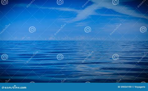 Beautiful Seascape Evening Sea Horizon And Sky Stock Photo Image Of