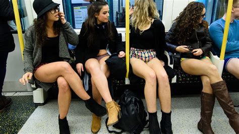 No Pants Subway Ride Day All Aboard The Skivvy Pics