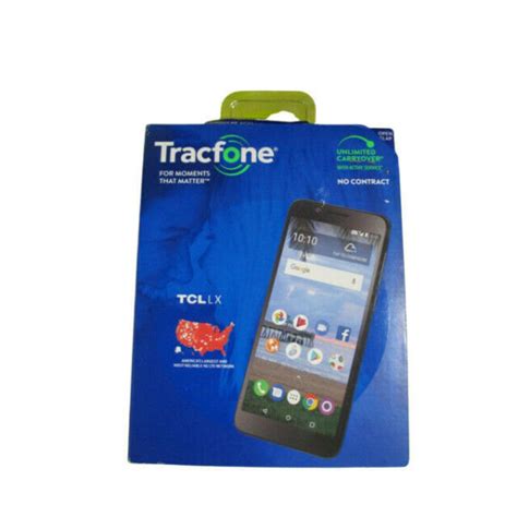 Alcatel Tcl Lx A502dl Tracfone 4g Lte Black Prepaid Cell Phone For