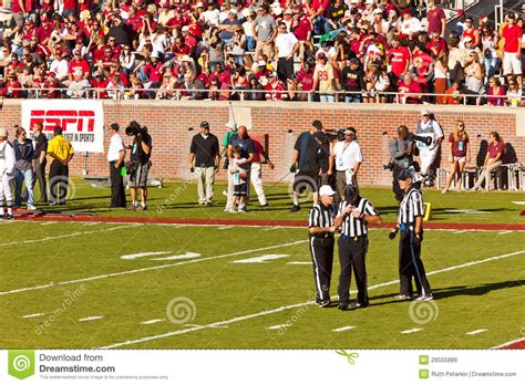 Referees At College Football Game Editorial Stock Image ...