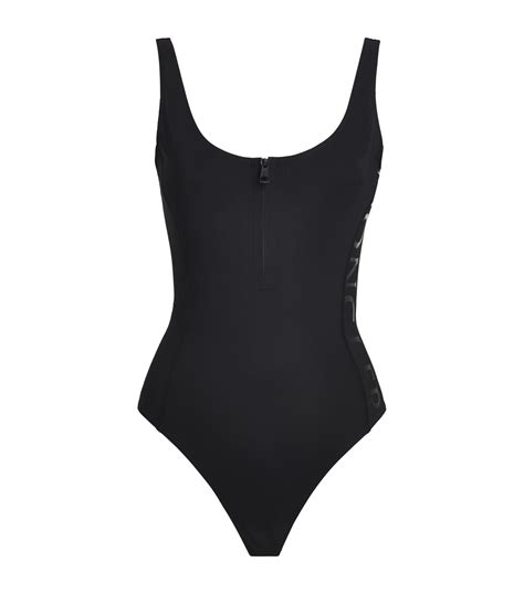 Womens Moncler Black Zip Front Bodysuit Harrods Uk