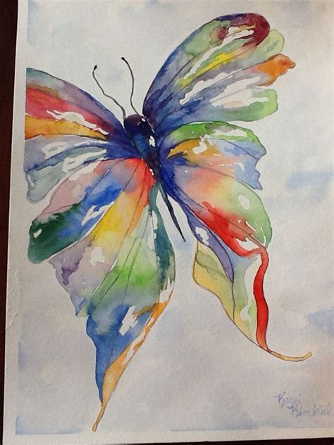 Awesome Artworks And Watercolors Butterfly Watercolor Art Painting