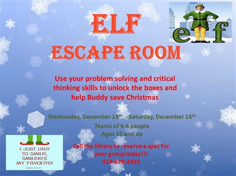 Elf Escape Room Little Rock Briceminger
