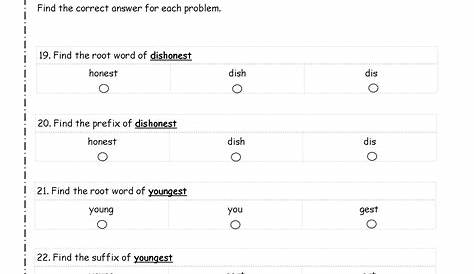 12 Best Images of Second Grade Suffix Worksheets - Prefix Suffix