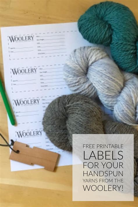 Click Here To Download Our Free PDF Printable Of Handspun Yarn Labels Youll Also Be Signed Up