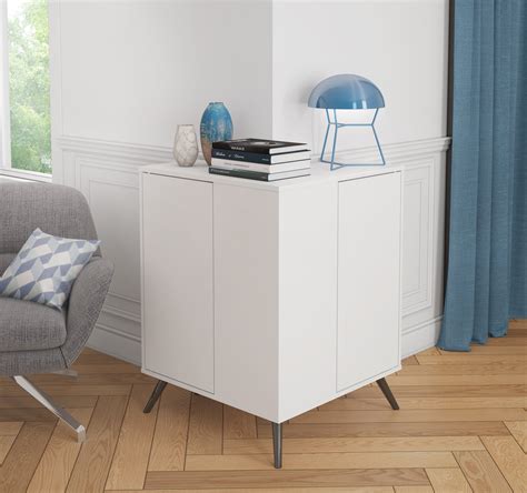 It's easier to get in the car and. Bestar Bestar Small Space Krom Outer Corner Storage Unit ...
