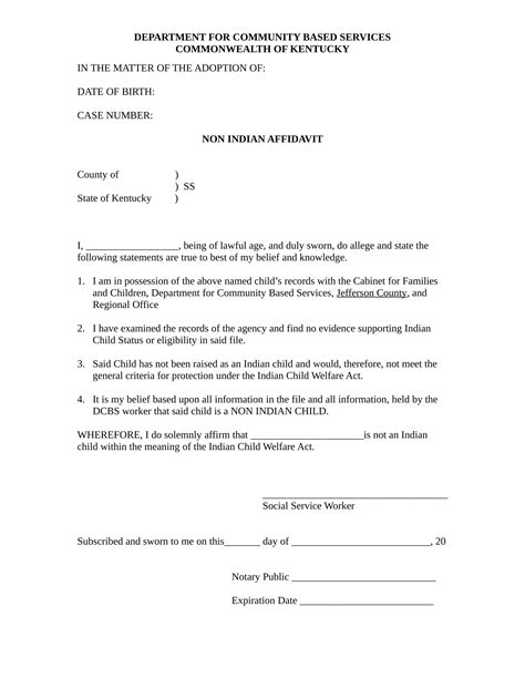 Sample Of Affidavit Letter Format Kulturaupice