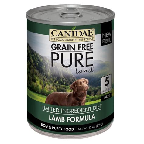 Your veterinarian can help you determine if that's the best dietary decision. CANIDAE Grain-Free PURE Land Lamb Formula Canned Dog Food ...