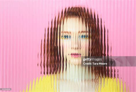 Female Face Obscured Behind Glass High Res Stock Photo Getty Images