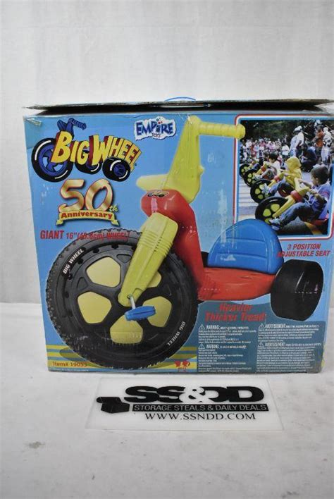 Big Wheel 50th Anniversary 16 Inch Ride On Toy Ages 3 Broken Seat