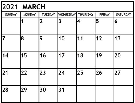 2021 Monthly Calendar Printable Word 2021 Calendar Pdf Word Excel The Blank And Generic