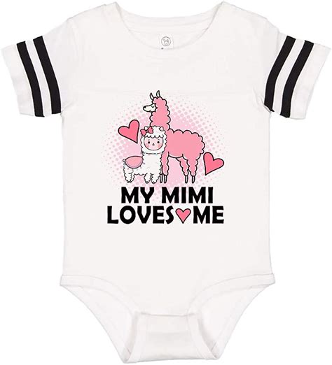 Inktastic My Mimi Loves Me Llama Infant Creeper Clothing