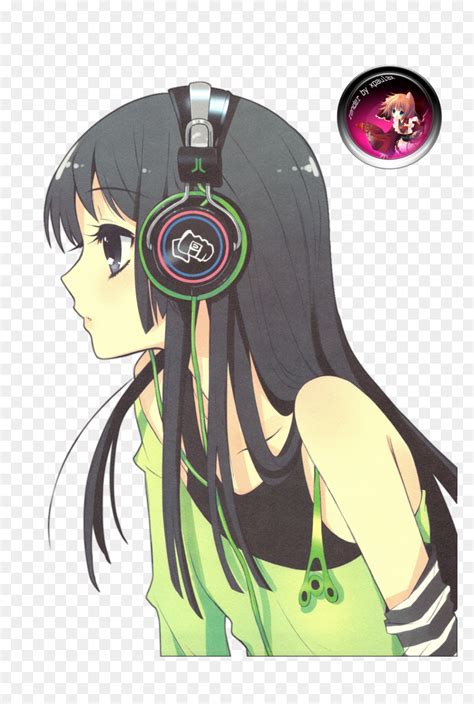 Anime Girl Render Headphones