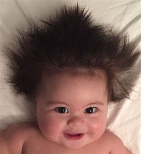 Parents Share Pics Of Babies Born With Full Heads Of Hair And The