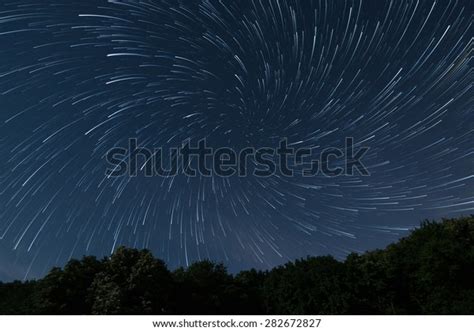 Beautiful Night Sky Beautiful Stars Vortex Stock Photo 282672827