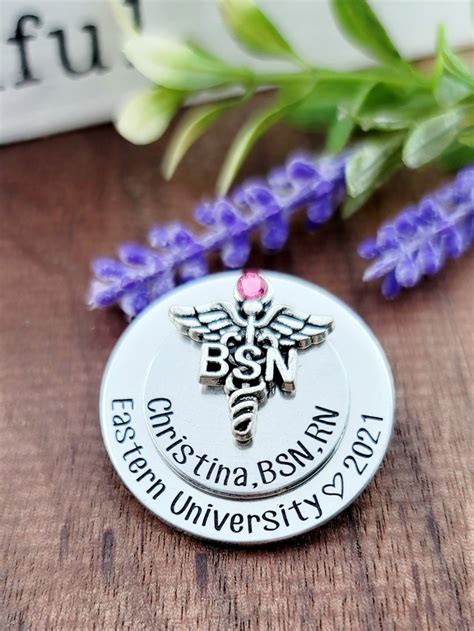 Bsn Pins For Nurse Graduation Nursing Pin For Pinning Etsy
