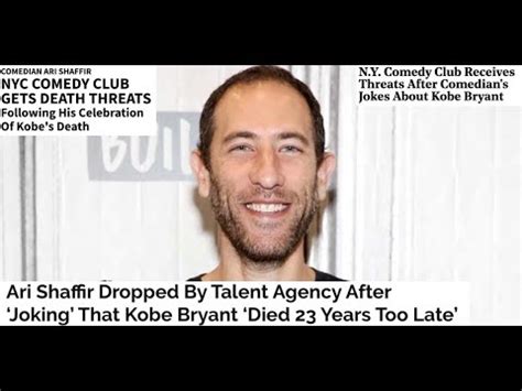 Shaffir seems to have gone off the deep end with. Ari Shaffir Getting Canceled Over Kobe "Jokes" - YouTube