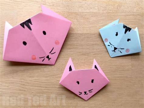 Easy Origami Cats Paper Crafts For Kids Red Ted Art Kids Crafts