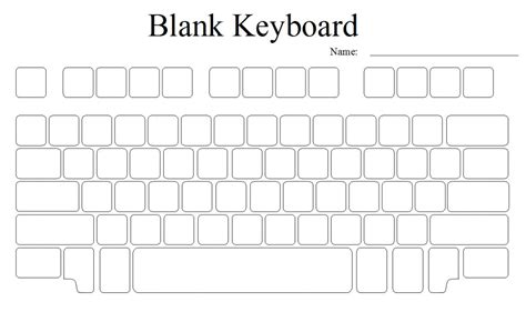 Blank Computer Keyboard | Keyboarding Lessons | Keyboard, Computer