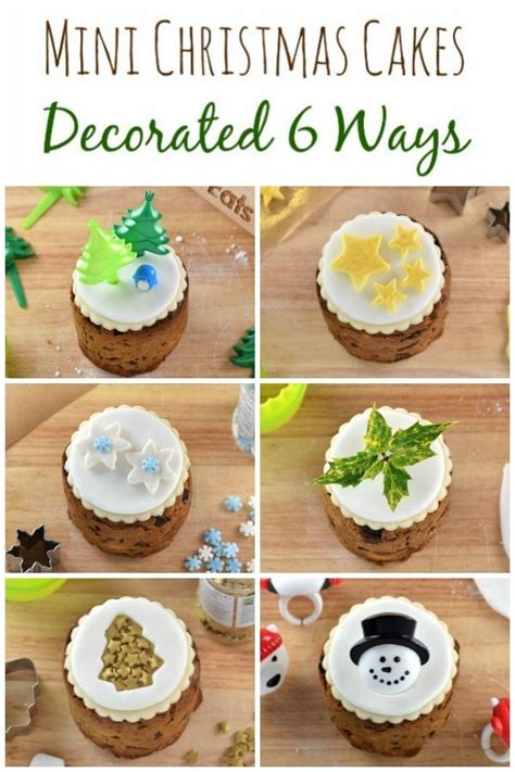 How To Decorate Mini Christmas Cakes 6 Fun And Easy Designs Mini