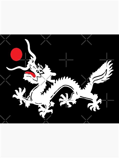 Chinese Dragon Pirate Flag Art Print For Sale By Tnewton69 Redbubble