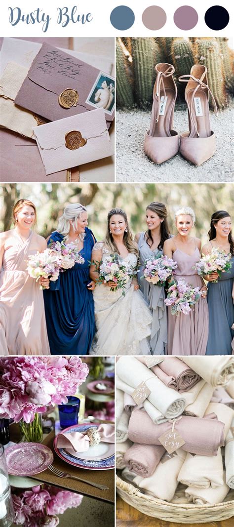9 Ultimate Dusty Blue Color Combinations For Wedding Wedding Color