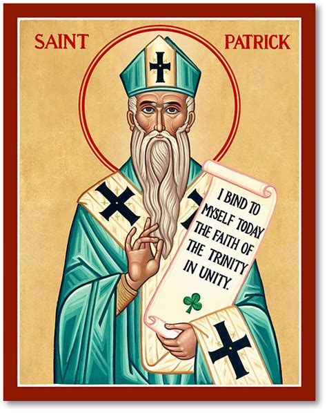 Men Saint Icons St Patrick Icon Monastery Icons