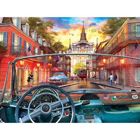 This masterpieces nfl 100pc 12 x 14.5 kids drew brees pouch puzzle features a spectacular collage of drew brees in his #9 new orleans saints jersey! Window on New Orleans 500 Piece Jigsaw Puzzle | Spilsbury