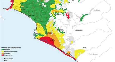 Mapa Con Las Zonas De Más Riesgo En Distritos De Lima Ante Un Sismo