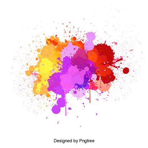 color,splash,Spill,Beautiful,decoration,Transparent material,beautiful vec… | Paint splash ...
