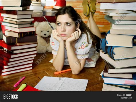 Girl Studying Image And Photo Free Trial Bigstock