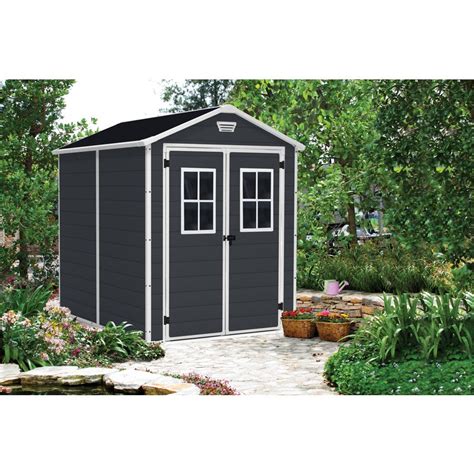 Keter Manor 6x8 Outdoor Storagegarden Shed Dark Greywhite Buy