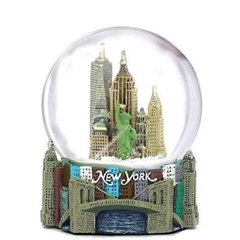 Skyline New York City Snow Globe Souvenir 35 Inches Tall 65mm