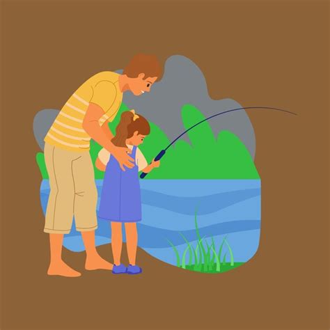 Premium Vector Fishing Illustration Vector