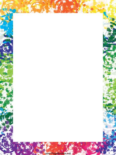 Cool Colorful Page Borders