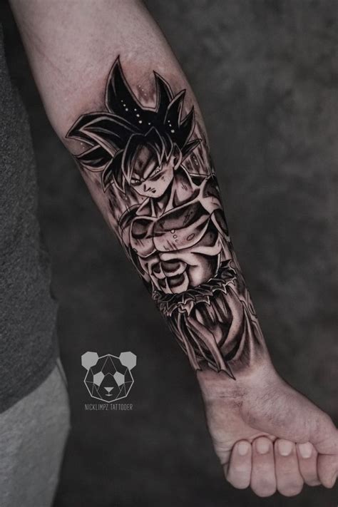 Ultra Instinct Goku Tattoo Dragon Ball Tattoo Leg Tattoo Men