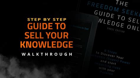 Freedom Seekers Guide To Selling Knowledge Online Youtube