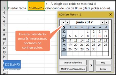 Guía Definitiva Para El Uso De Calendarios En Excel Exceleinfo
