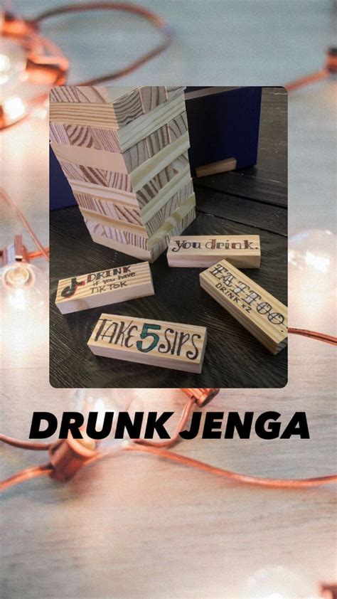 Drunk Jenga Etsy
