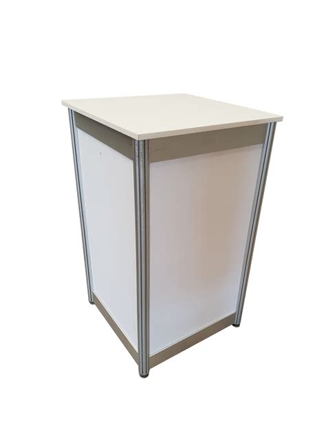 Square Counter Plinth White Exhibition And Display Services