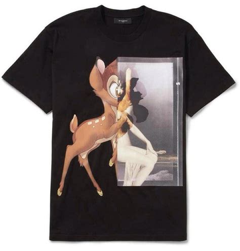 T Shirt Givenchy Bambi Black Wheretoget