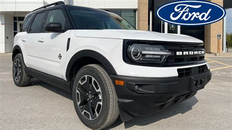 2023 Ford Bronco Sport Outer Banks 300a In Oxford White W Tech Package