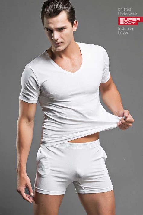 Men Stees Cotton Fashion Home Sleep Casual Solid T Shirts White Big