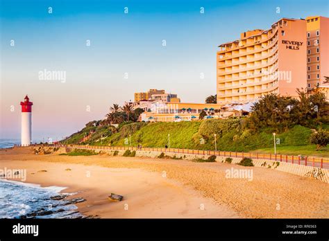 Umhlanga Rocks South Africa August 30 2016 View Along The Beach