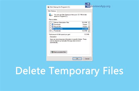 How To Delete Temporary Files On Windows 10 ‐