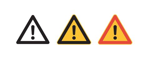 Caution Warning Signs And Attention Symbol Exclamation Mark Danger