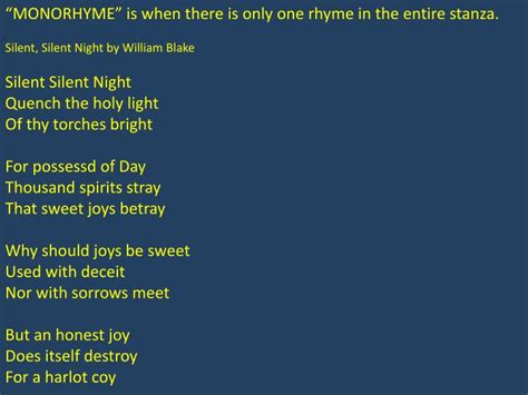 Ppt Rhyme Repetition Of Syllables Most Often At The End Of A Line Of