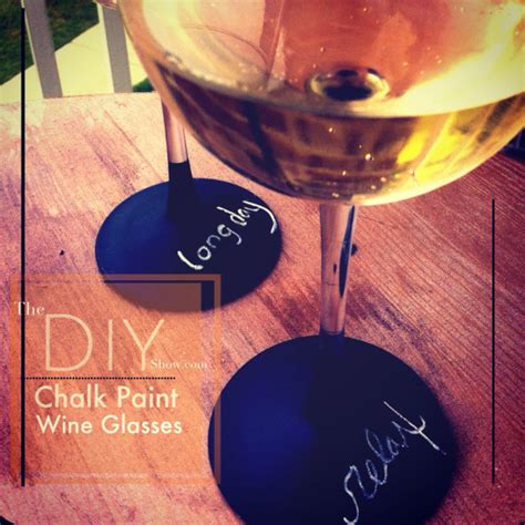 Hometalk Diy Chalk Paint Wine Glasses