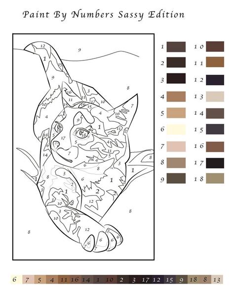 Paint By Number Detailed Coloring Pages Color By Number Printable