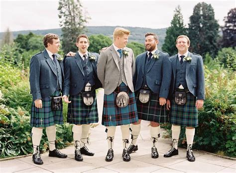 Scottish Wedding Scottish Wedding Attire Blue Groomsmen Blue Kilts